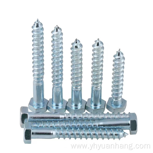 304 Metal Half Thread Hex Lag Screws